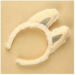 Cream/White and Gray Labubu Inspired Headband